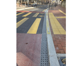 고원식횡단보도 무장애(B.F) 배수트렌치